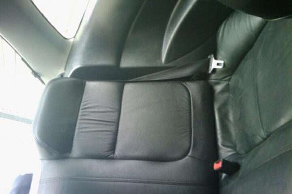 2 inch spaces on the backrest but its better than cloth seats