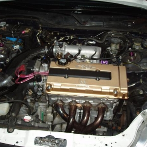 b18c1 block fully ctr internals stage 2 b16head stage 2 cams need more power tho. Whats next any ideas?