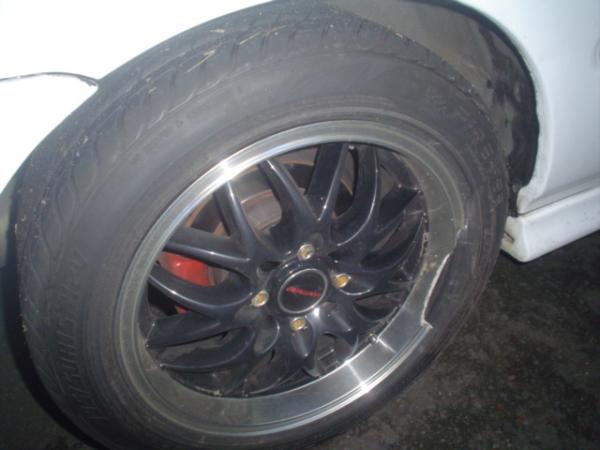 December 2010, Pothole  destroyed the rim on drivers side.