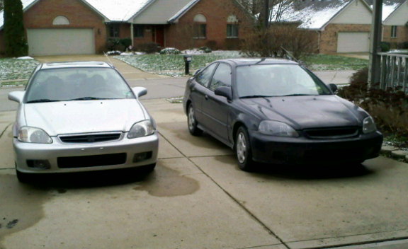 mine(silver), my brothers(black). more pics coming soon